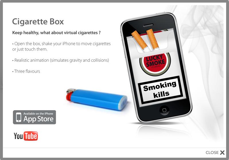 Cigarette box pour iPhone & iPod Touch par Smooth Apps