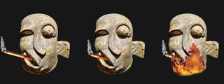 Masques africains tabac