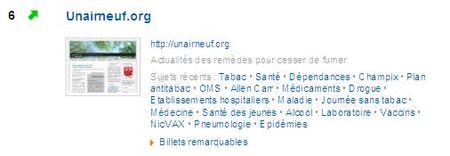 Wikio novembre 2010 Classement des blogs Santé et Bien être
