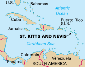 StKitts and nevis carte