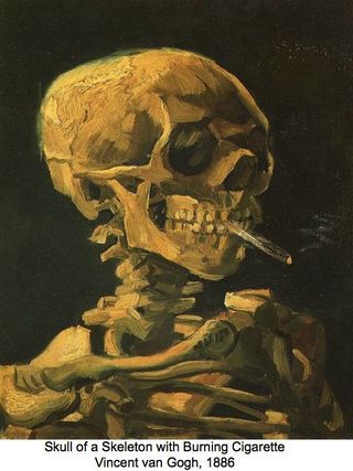 Squelette fumant Vincent Van Gogh