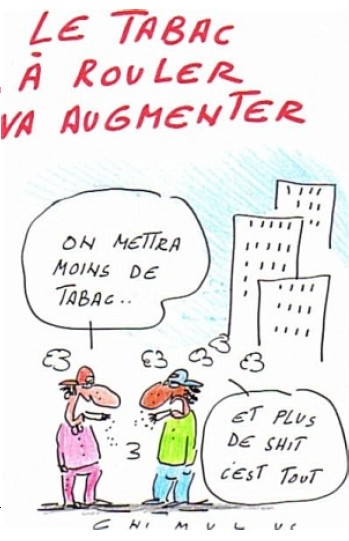 Tabac et cannabis joint pétard beuh Chimulus