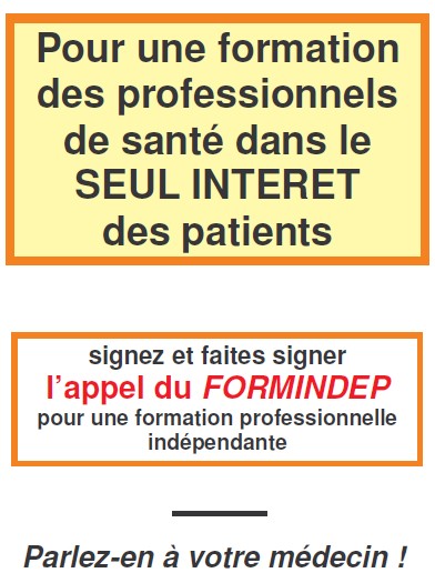 Appel du Formindep pour une formation médicale indépendante